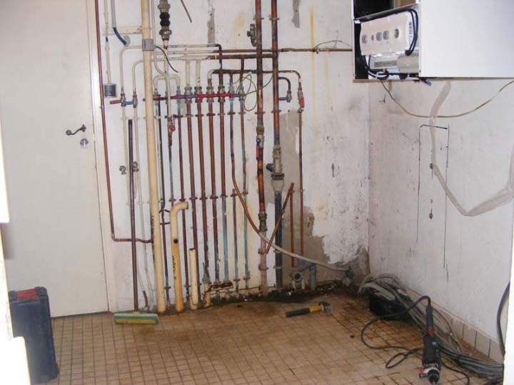 Installation chauffage en cours de maintenance Magny-en-Vexin